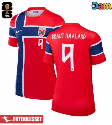 Norge Erling Haaland #9 Hemmatröja Dam VM 2026 Kortärmad